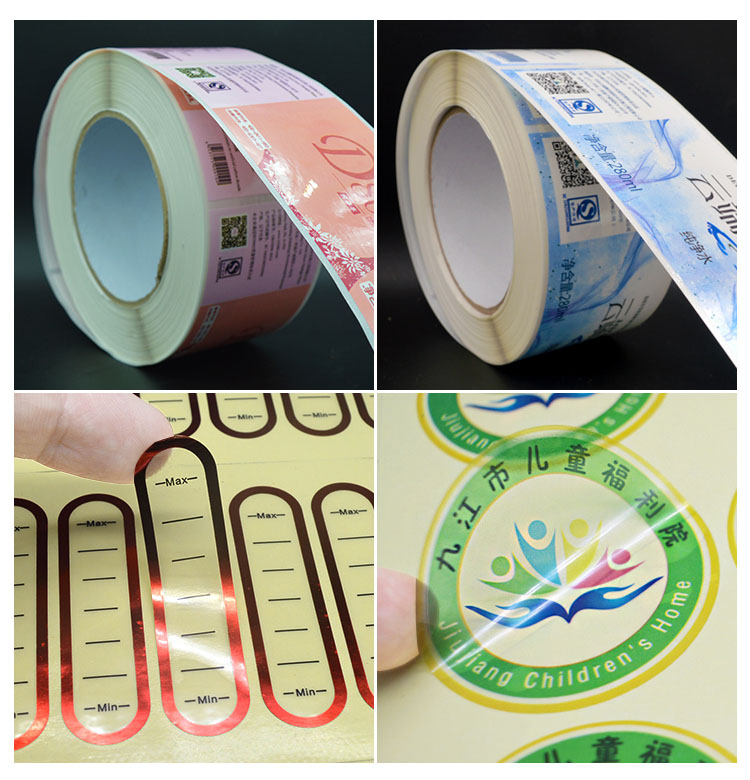 Color drum adhesive printing customized roll label label food and wine label drugs color label customized