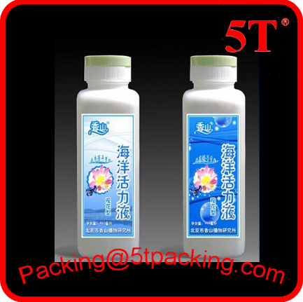 Energetic Water Bottle Used Plastic Adhesive Labels in Customized Logo