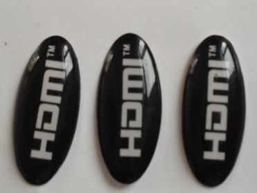 HDMI Epoxy Resin Stickers for Electronic Equipments